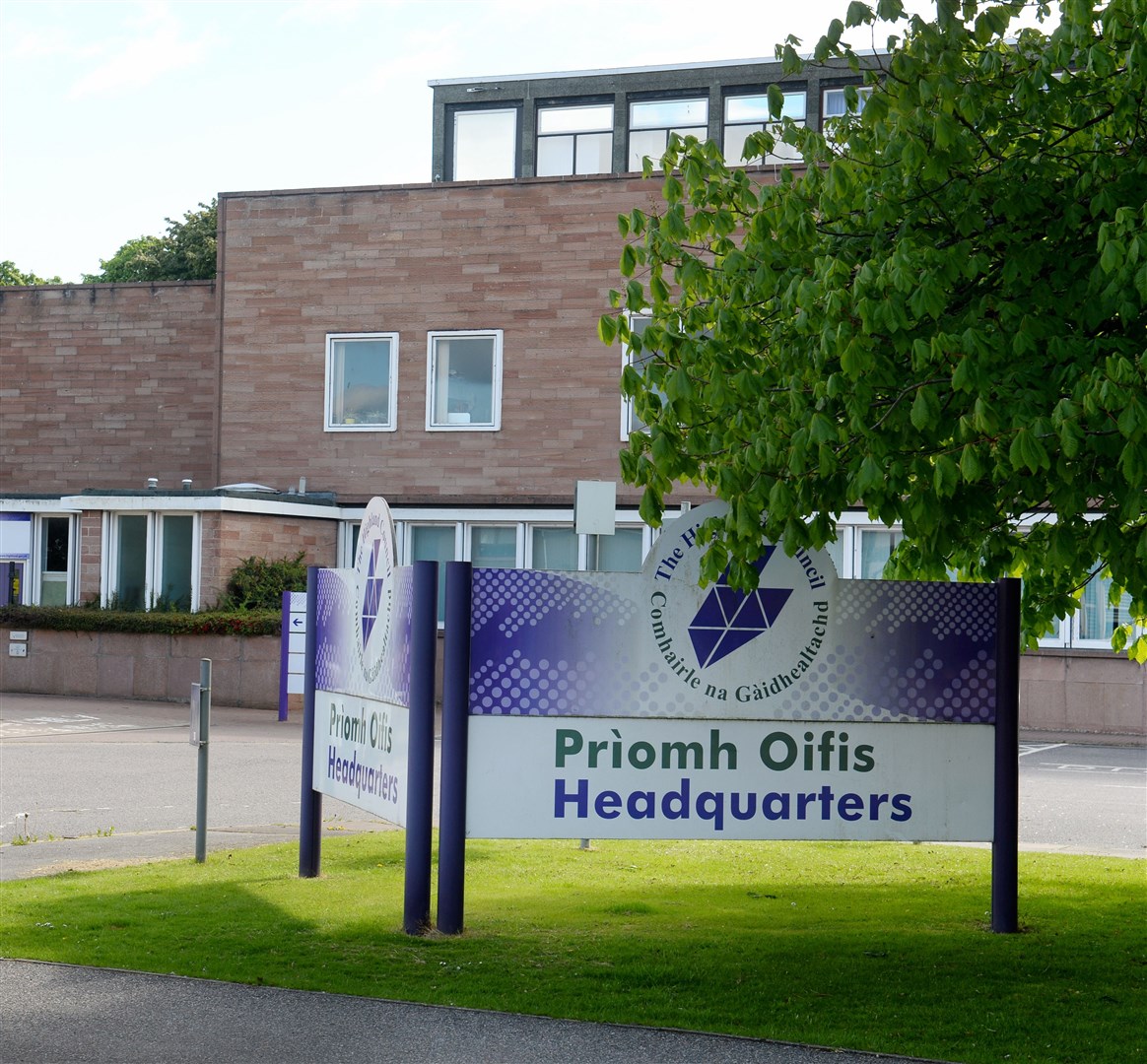 Highland Council HQ: the local authority’s net zero ambitions could be seriously impacted by the cost/savings balance. Picture: Gary Anthony.