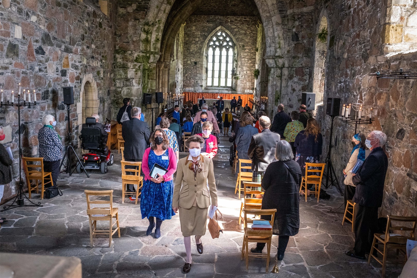 The Princess Royal attended a service in the abbey (Chris Watt/Iona Community/PA)