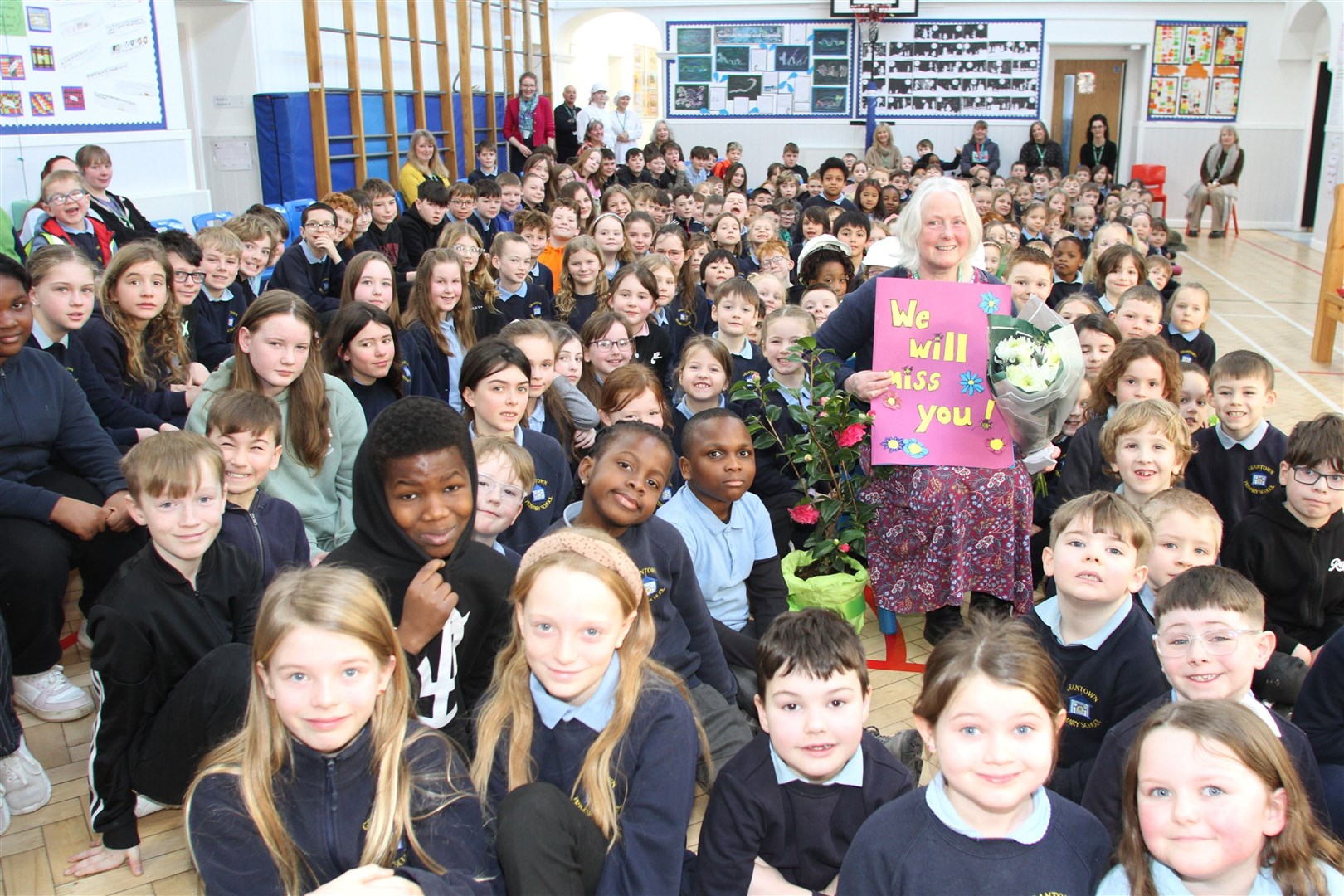 FOND FAREWELL: Kip Clark was giving a tumultuous send off at the end of her final term.