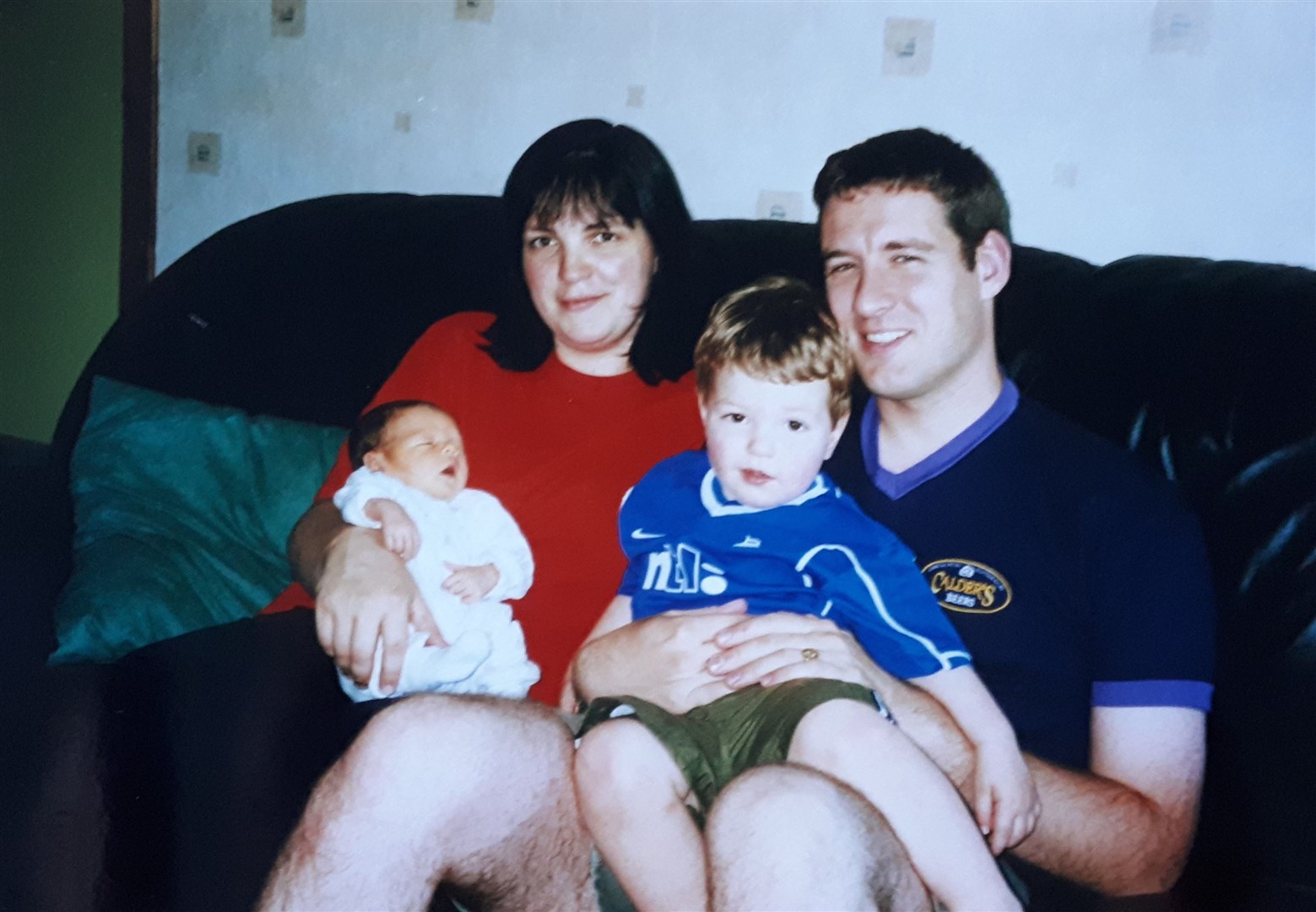 Alistair Wilson and his family.