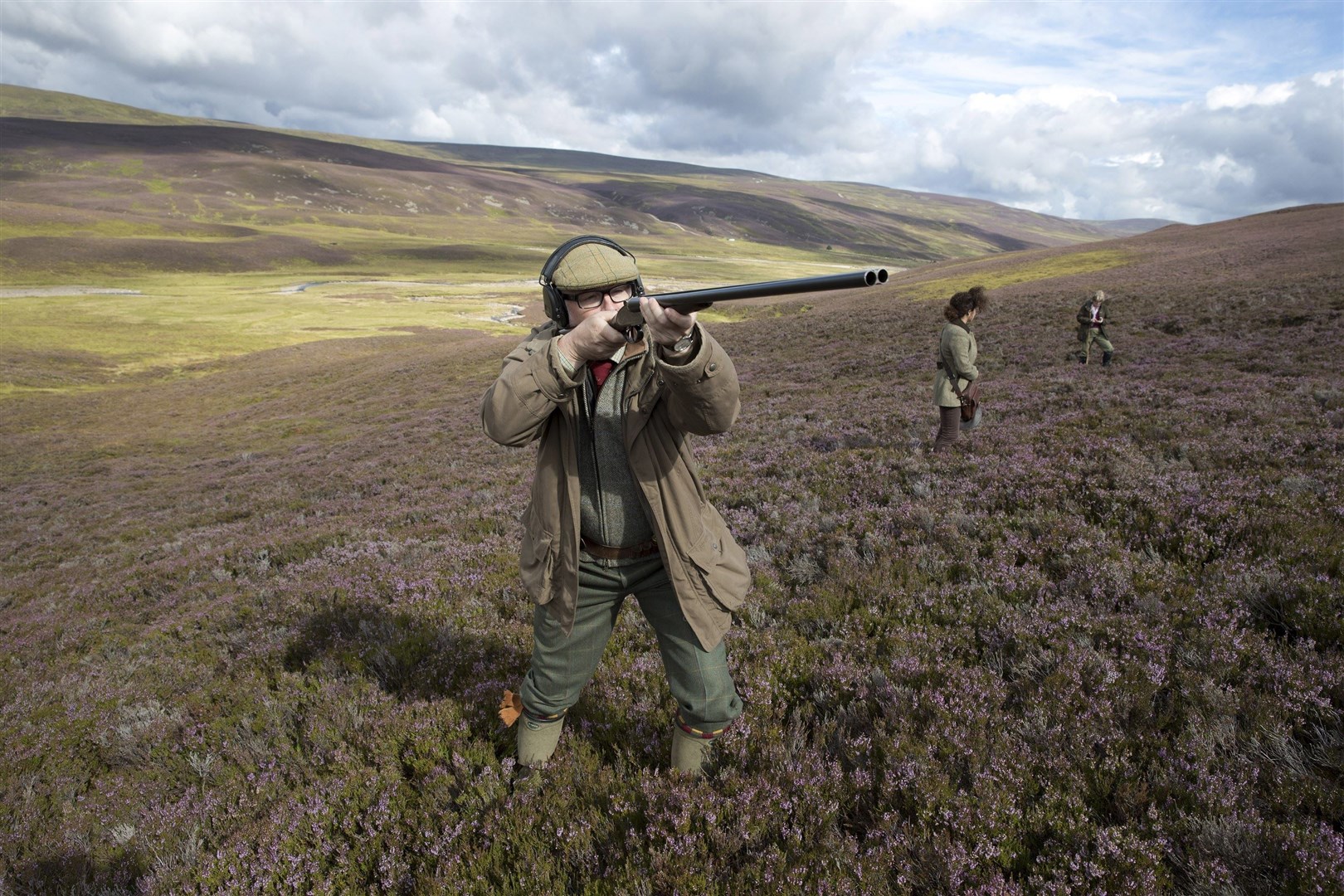 Grouse shooting on Alvie Estate by Aviemore. Photo: Graeme Hart