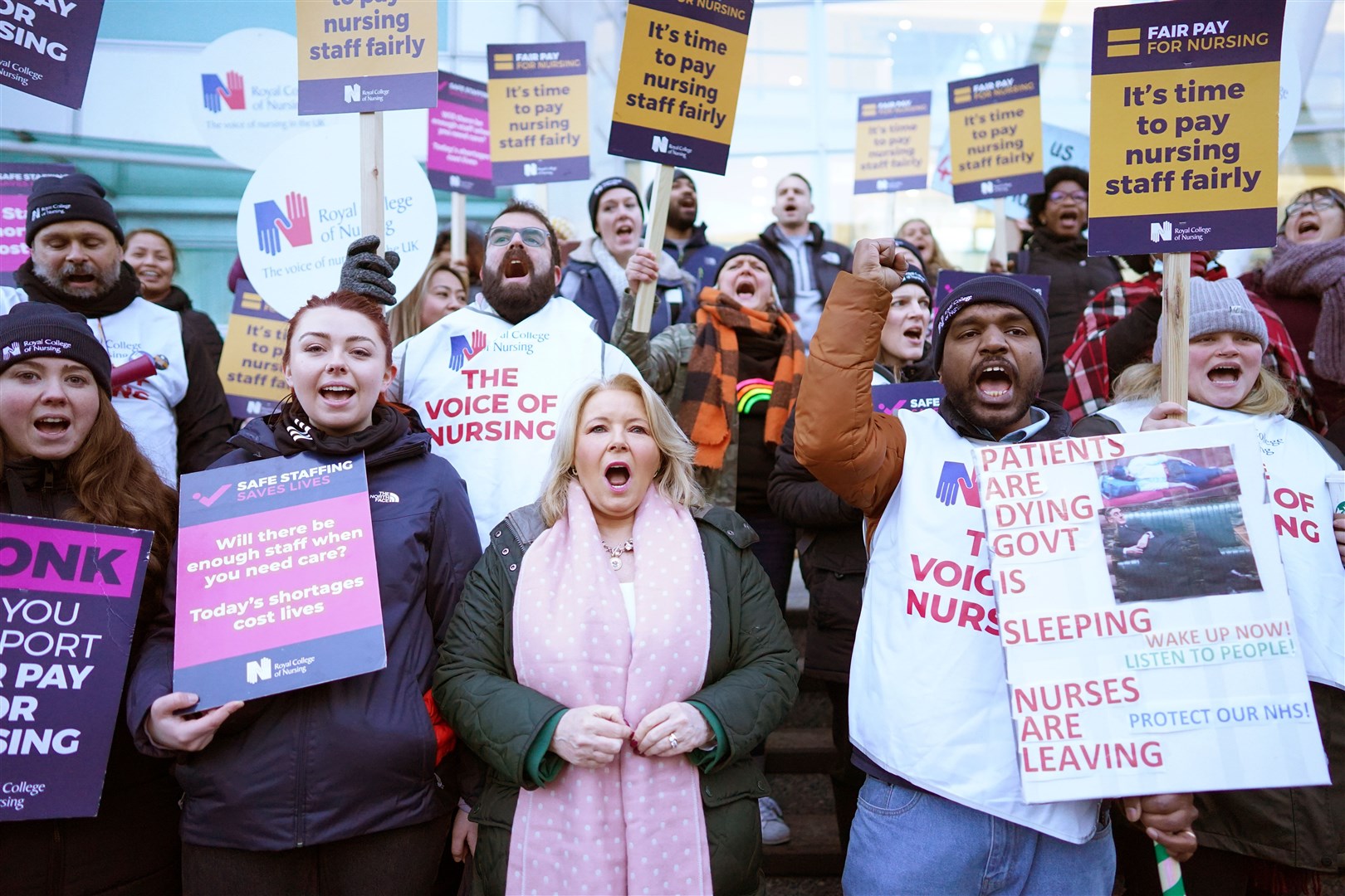 Pat Cullen has accused the Government of choosing to ‘punish’ nurses (Stefan Rousseau/PA)