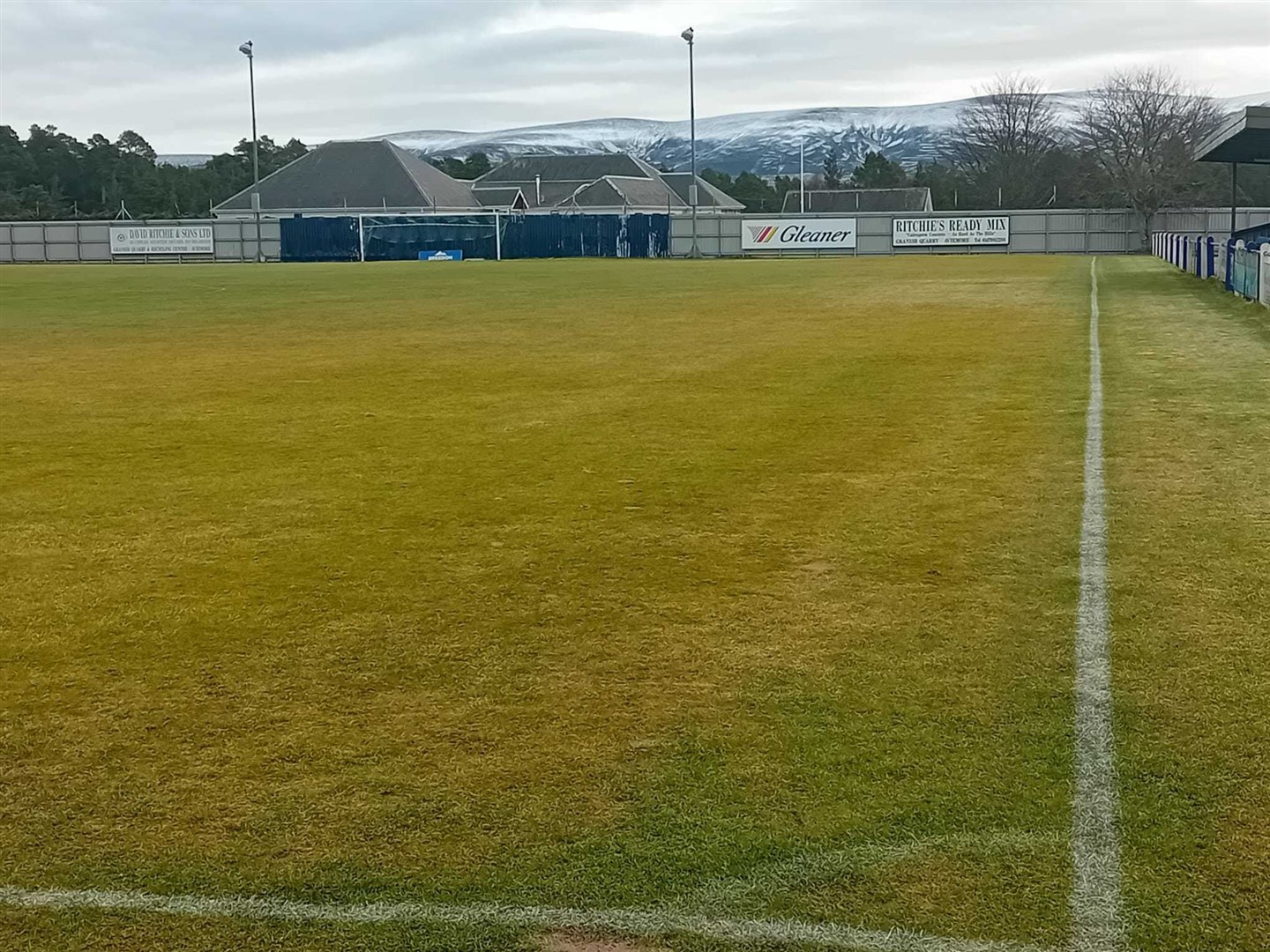 A frozen pitch put paid to Strathspey Thistle's midweek league encounter against Wick Academy. Photo: Strathspey Thistle FC