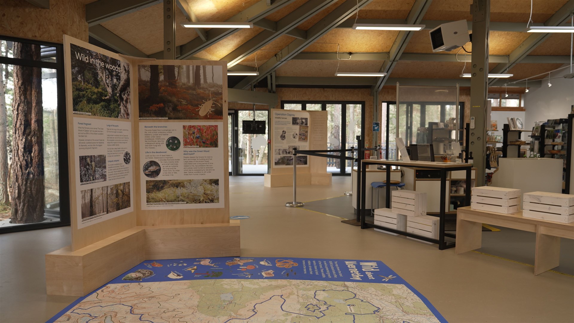 Take a peek inside the new Loch Garten visitor centre following a major refurnishment.