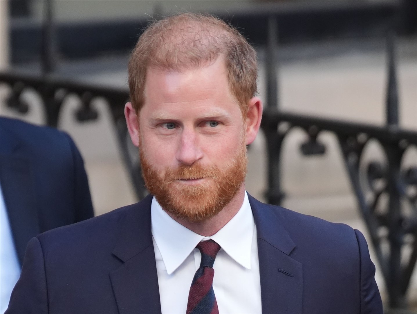 The Duke of Sussex leaves the Royal Courts of Justice in April (Jonathan Brady/PA)
