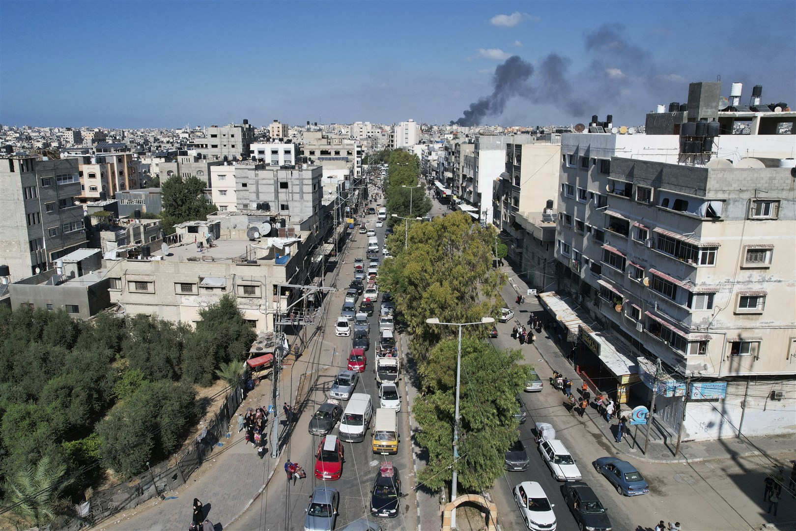 The scene in northern Gaza (Hatem Moussa/AP)