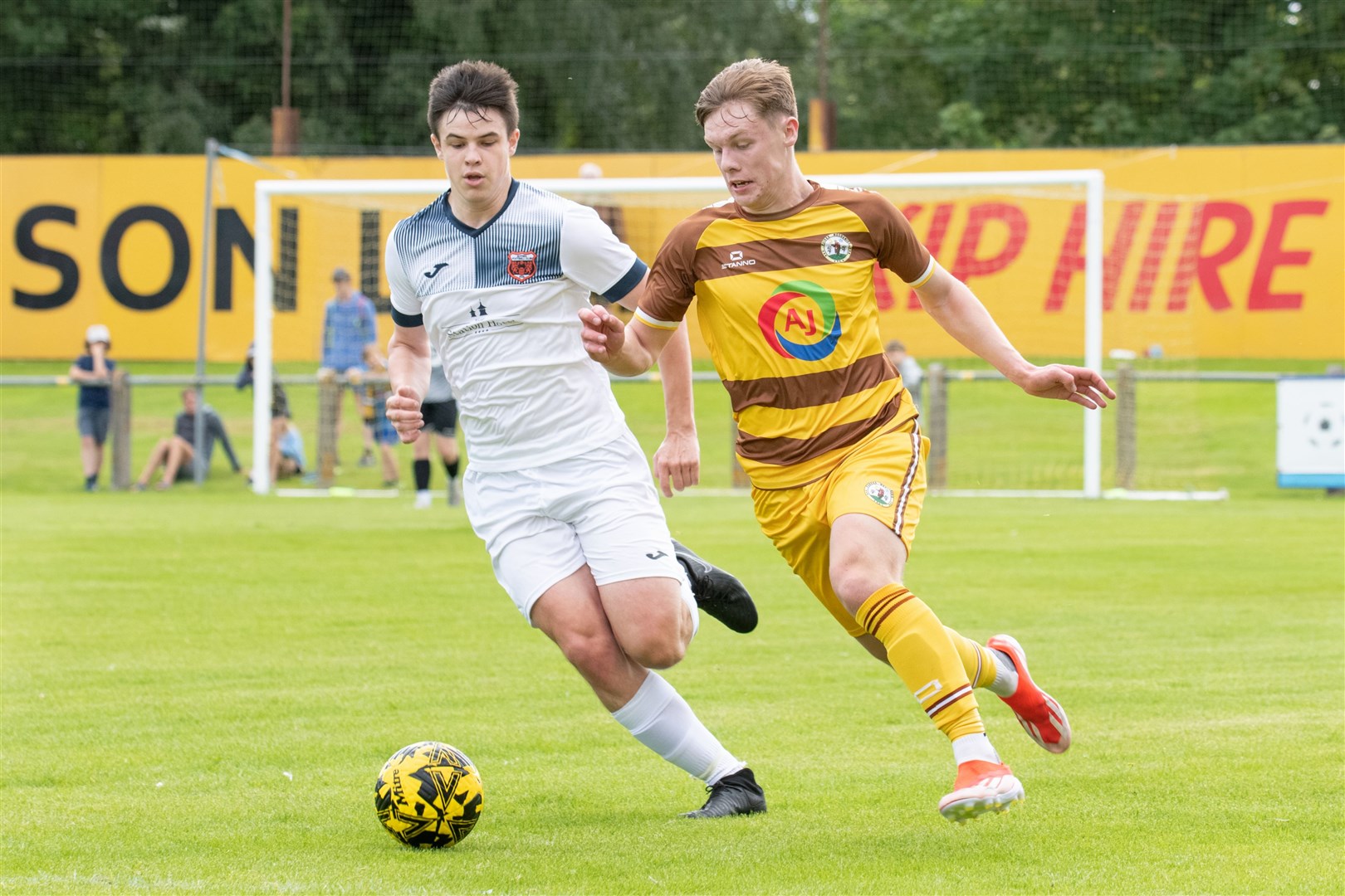 Matty Jamieson was Forres Mechanics’ match winner at Buckie. Picture: Daniel Forsyth