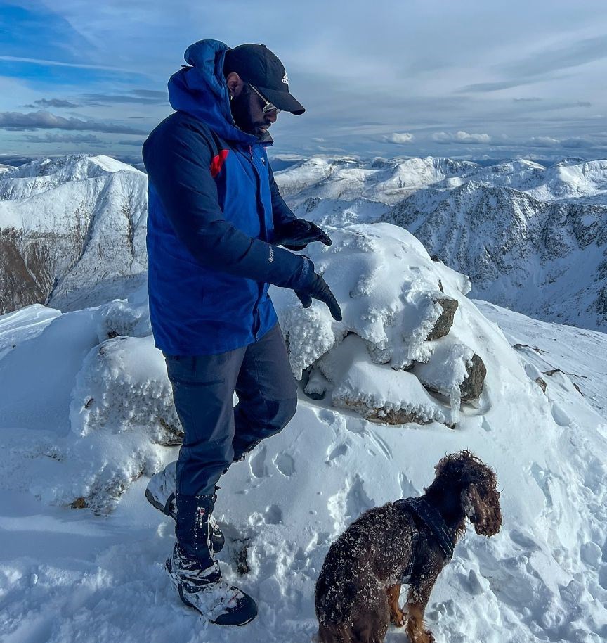 David with his dog JJ.
