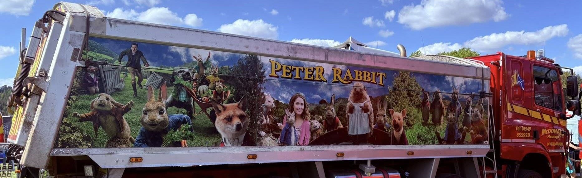 POTTERY ABOUT TRUCKS: Beatrix's pal was there too.