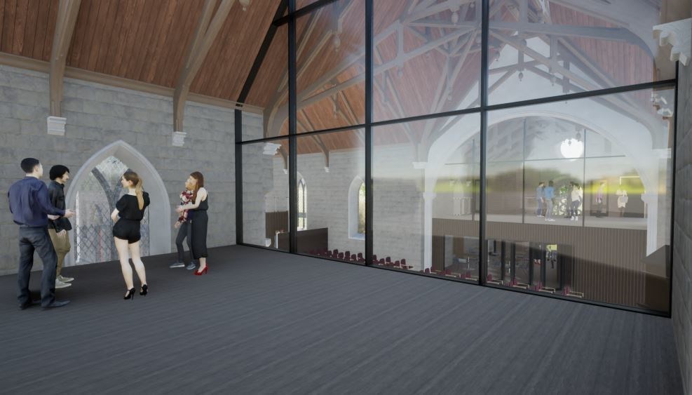 One of the proposed first floor meeting rooms.