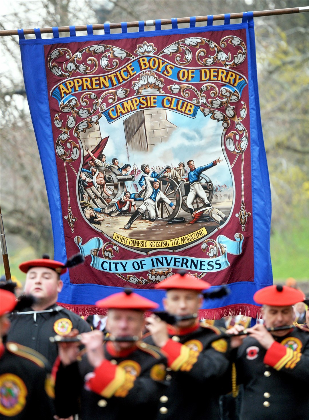 The Apprentice Boys of Derry - Campsie Club City of Inverness. The Apprentice Boys of Derry march to commemorate the Siege of Derry in 1689.