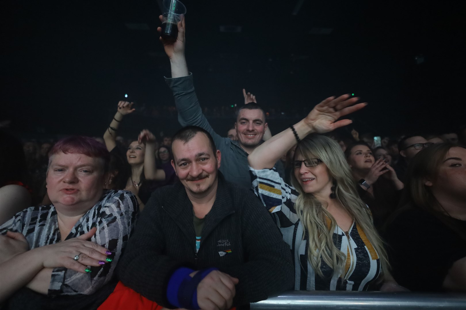 The front row. Picture: James Mackenzie