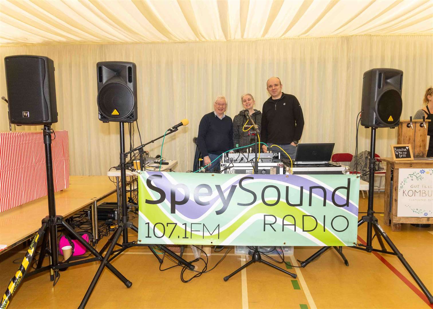 Going on air: Speysound broadcast live from the big show.