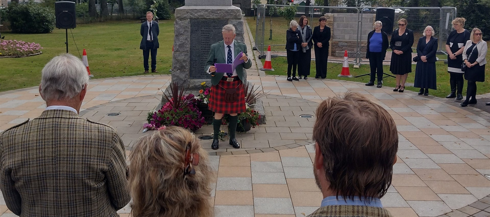 Councillor John Bruce reads the proclamation today