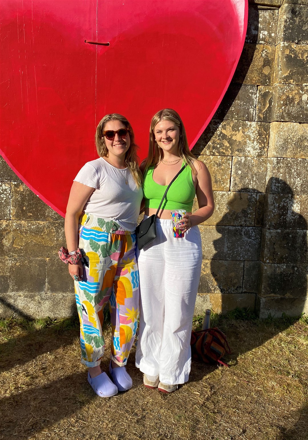 Imogen and Rachel at Belladrum in 2022. “This was amazing for me, as we got to go as reporters and cover the event. Not a bad day in the office!”