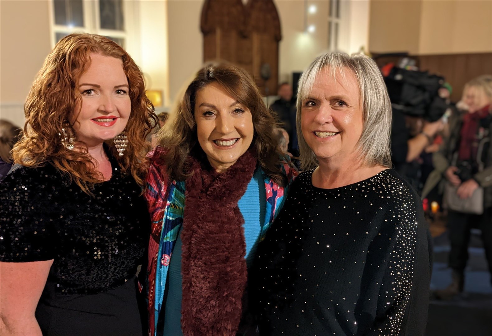 Jane with (left) Gael and (right) Sandra