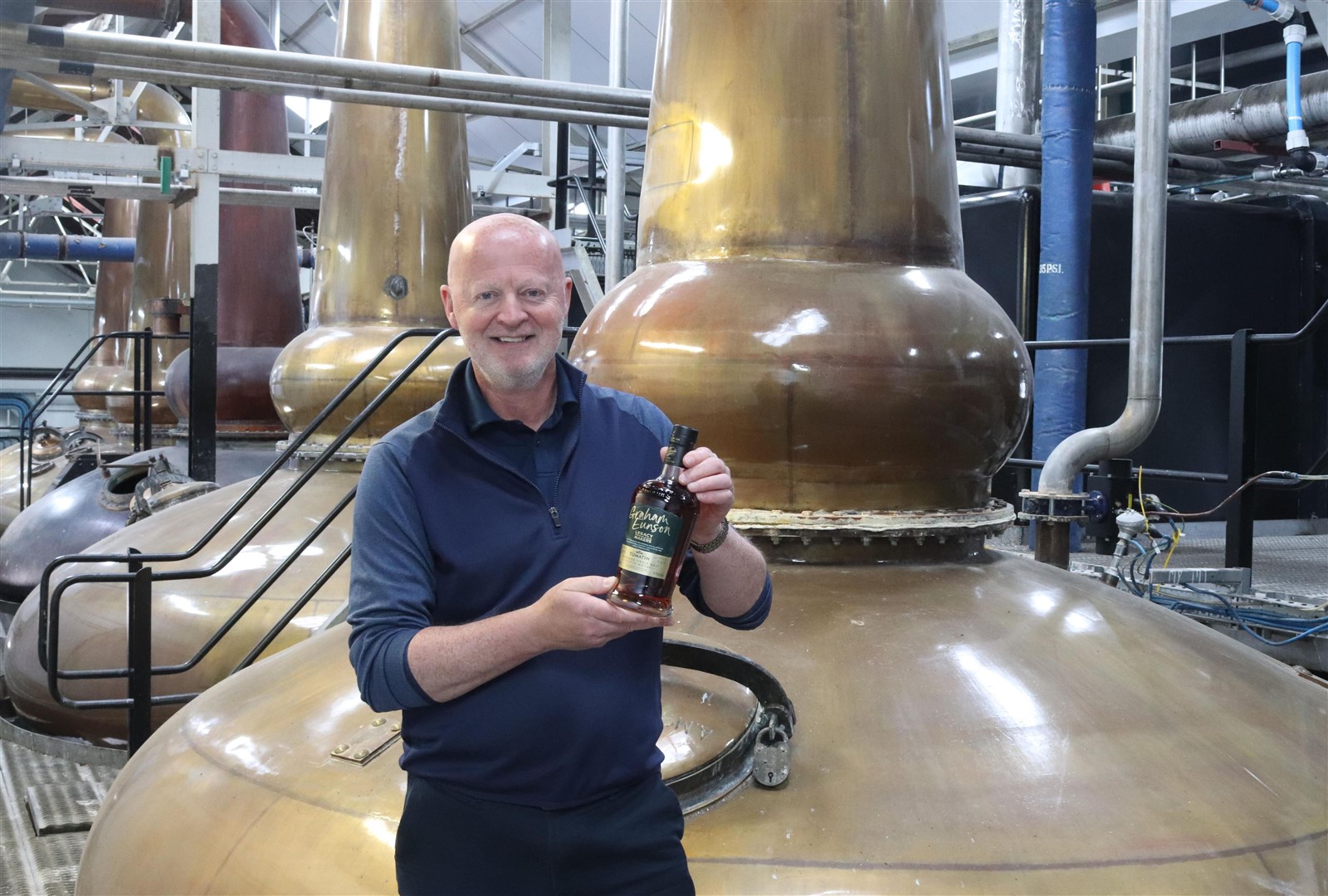 SLAINTE: Graham Eunson with his Tomatin Legacy Makers edition.