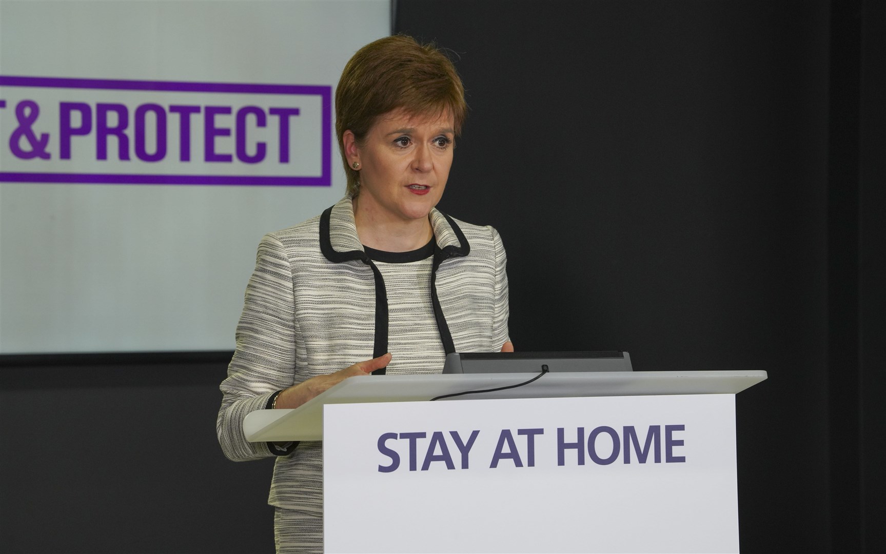 First Minister Nicola Sturgeon.