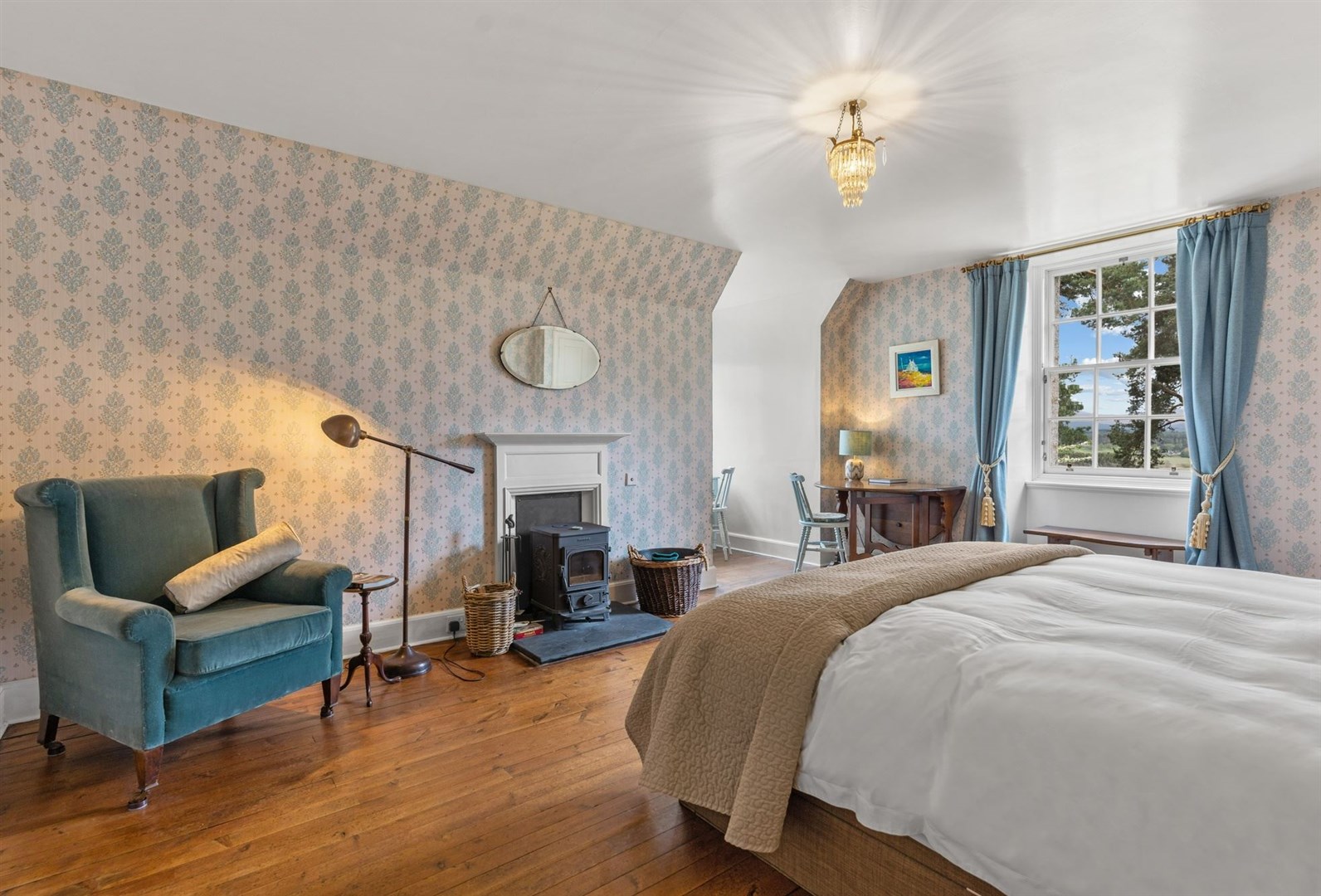 Another of the bedrooms at Broomhill House.
