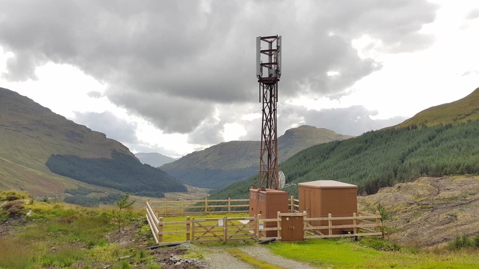 EE mast at Rest and Be Thankful