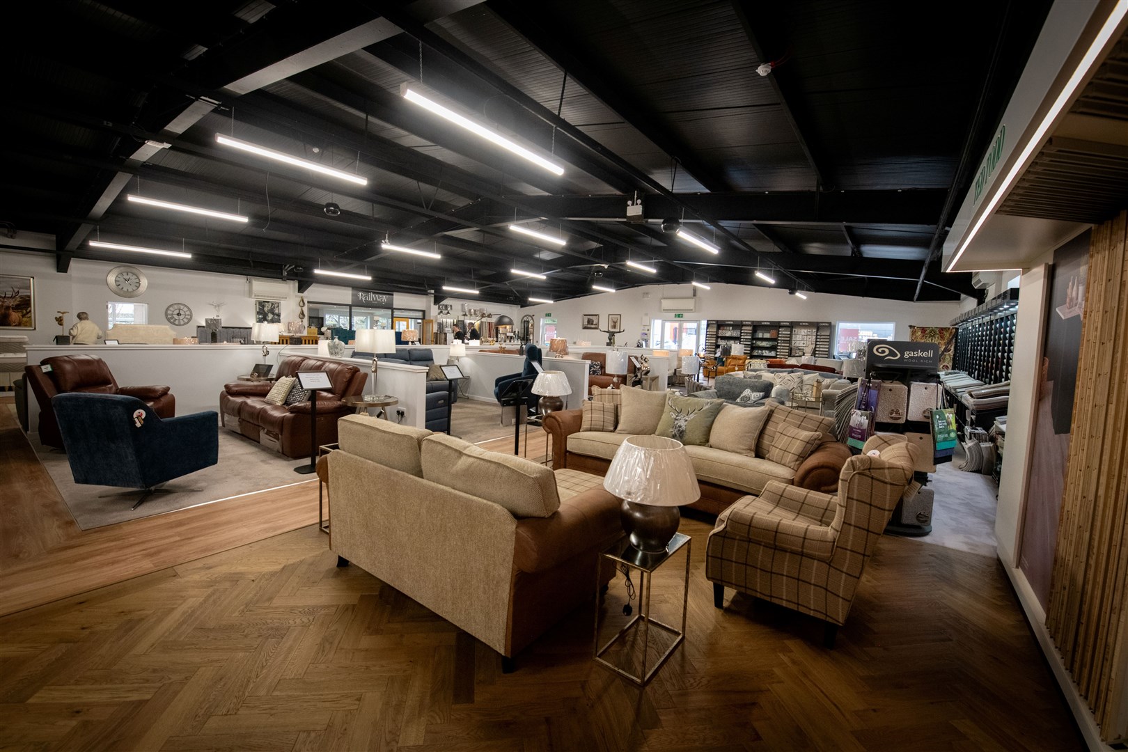 Toncam’s extensive showroom is home to a great range of sofas, beds, flooring and accessories.