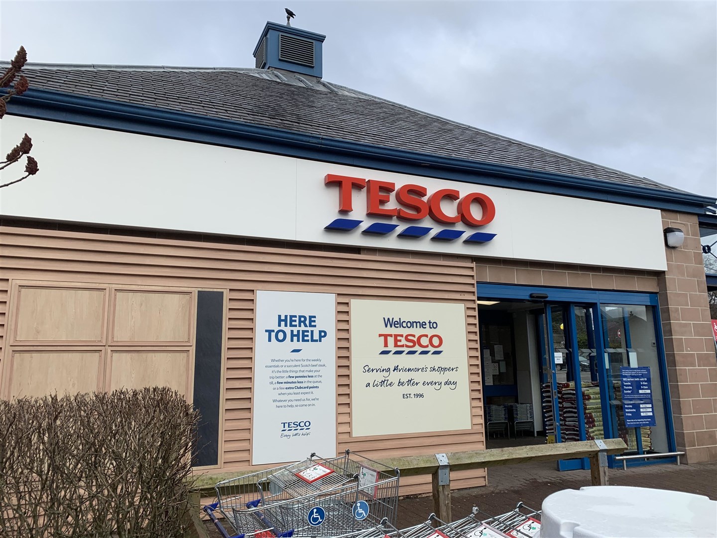The Tesco store in Aviemore.