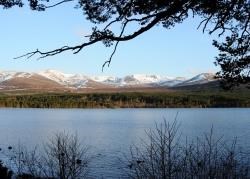 Loch Loch Morlich and the Northern Corries in the Cairngorm National Park