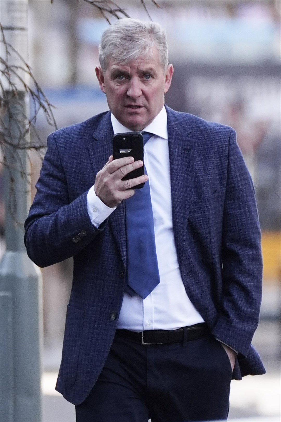 Julian Flanagan arrives at Preston Crown Court, Lancashire, where he is charged along with eleven other people as part of an investigation into the awarding of contracts by Liverpool City Council. Picture date: Friday April 25, 2025.