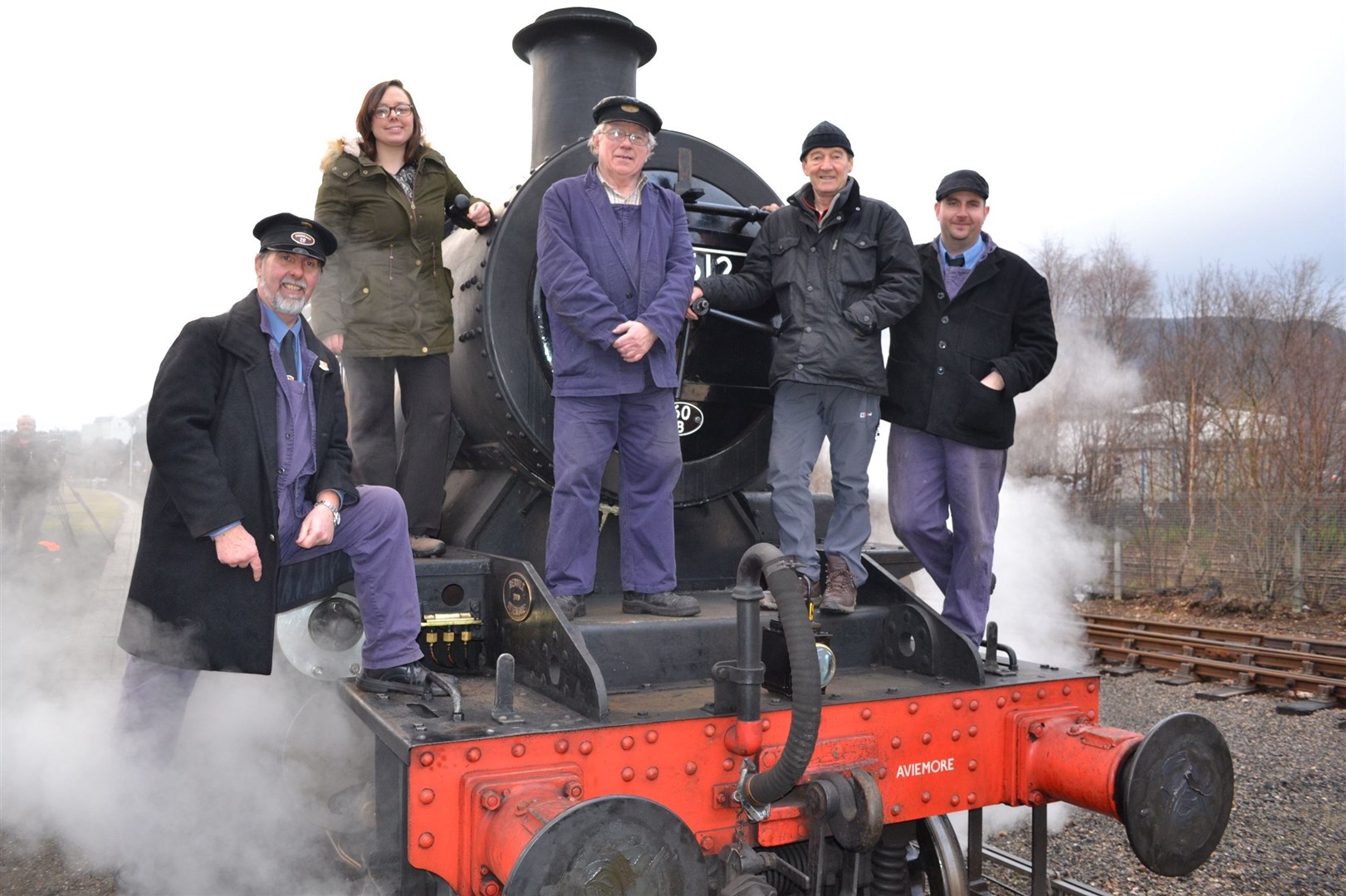 David Hayman at the Strathspey Steam Railway in Aviemore.