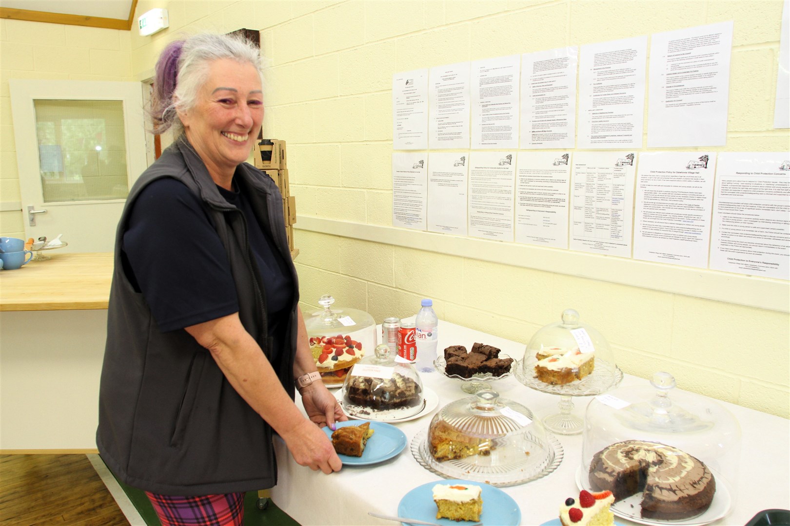 CAKES FOR HALL: Nicola Penny of The Apiary with some mouth-watering offerings. (Frances Porter)