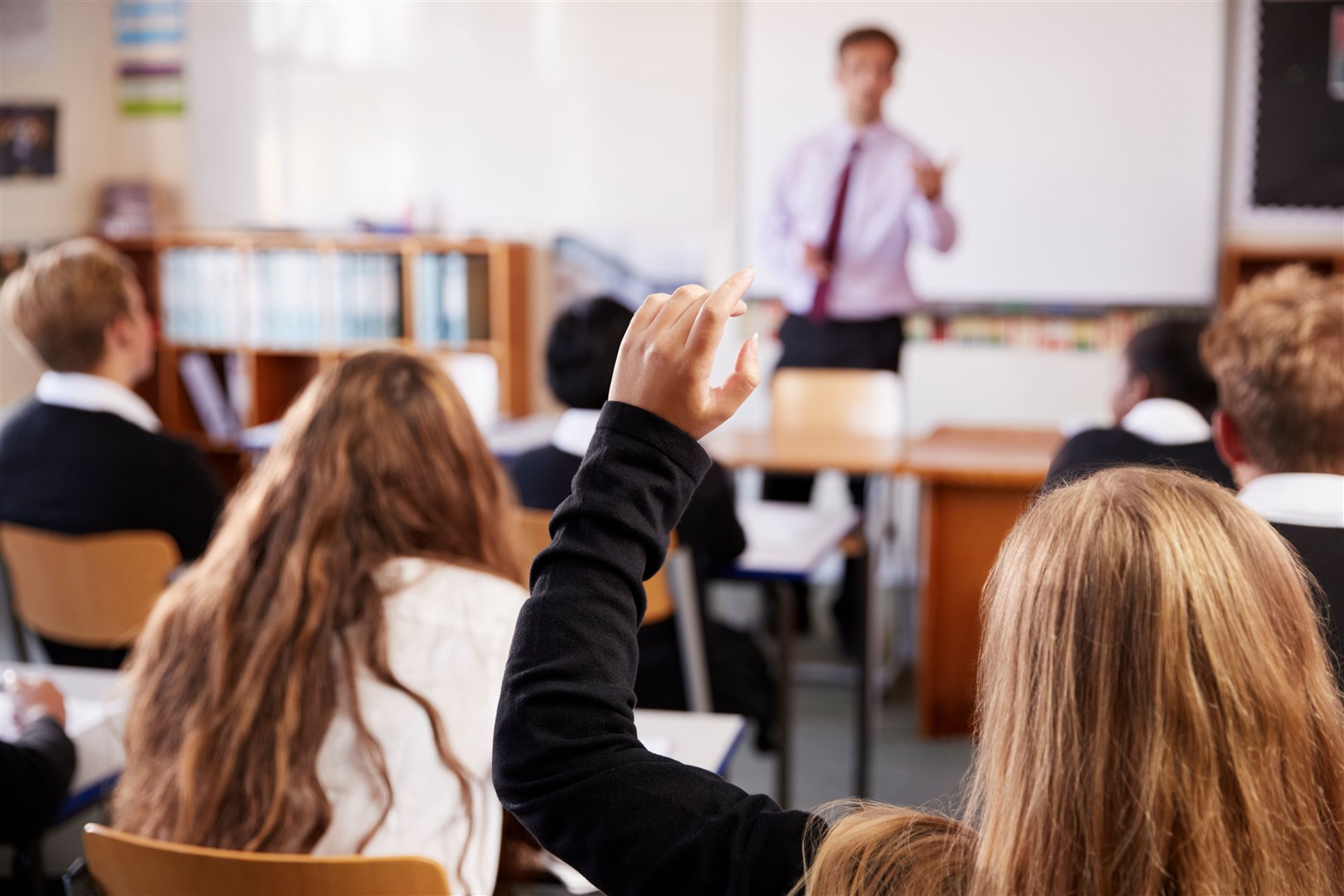 Classrooms should be well ordered like this one but the EIS claims many teachers are facing daily violence and abuse.