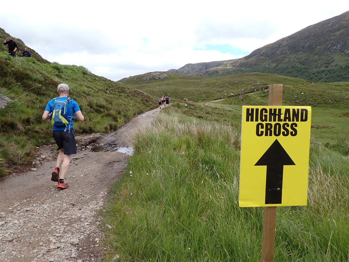Following the Highland Cross sign towards Athnamulloch.