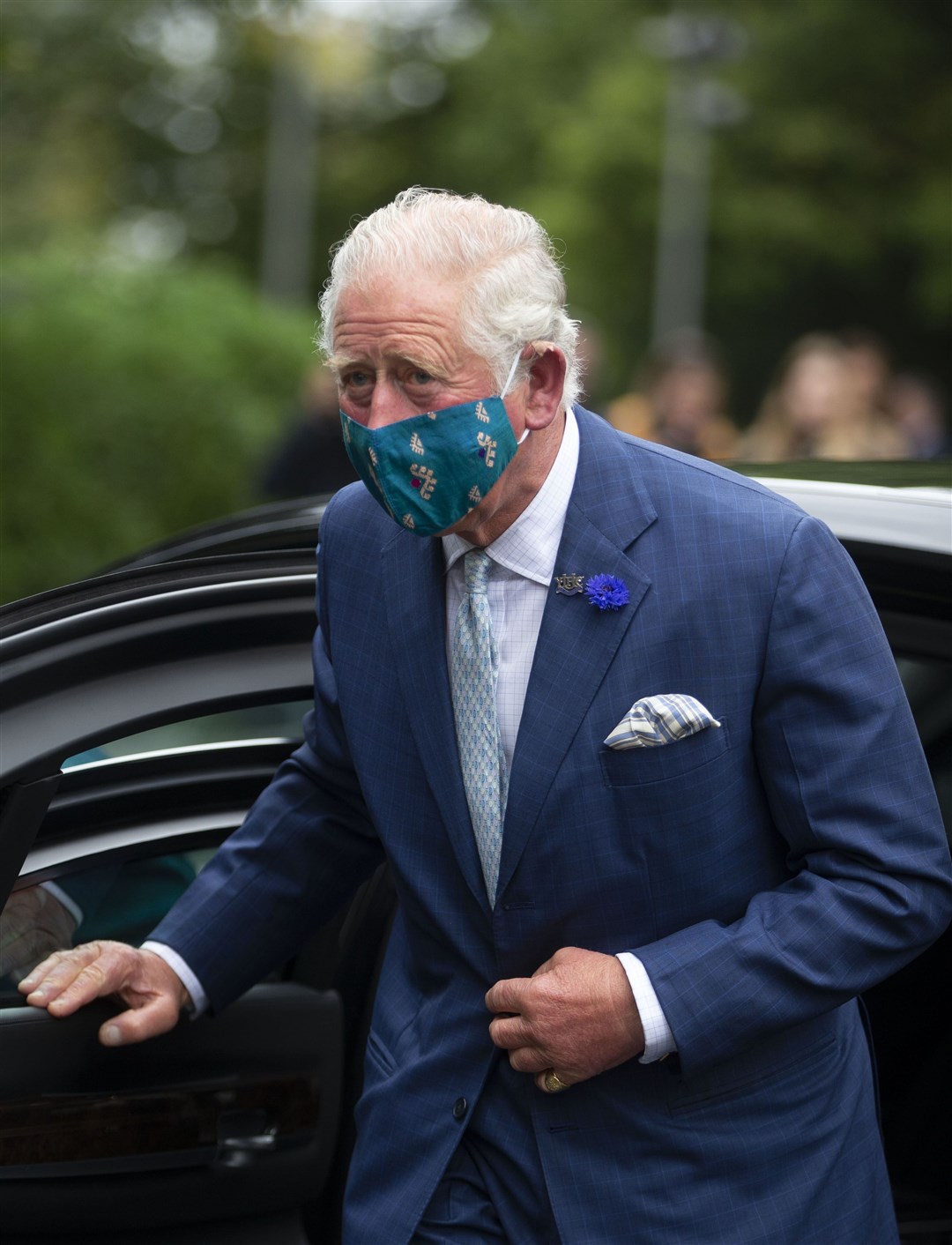 The Prince of Wales, pictured wearing a face mask for the first time when he visited Northern Ireland recently, contracted Covid-19. Ian Vogler/Daily Mirror
