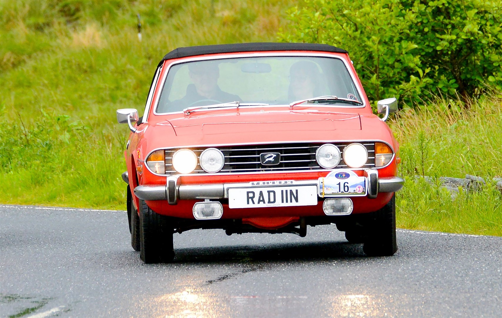 Alan & Angela Radin (Dingwall) / 1974 Triumph Stag at Strathnairn. Picture: Richard Cliff