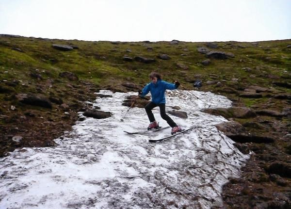 Helen Rennie takes to the September slopes