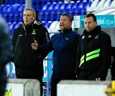John Robertson says there is only so much he and his coaching staff can do – Caley Thistle’s players need to take responsibility for their performances out on the pitch. Picture: Ken Macpherson