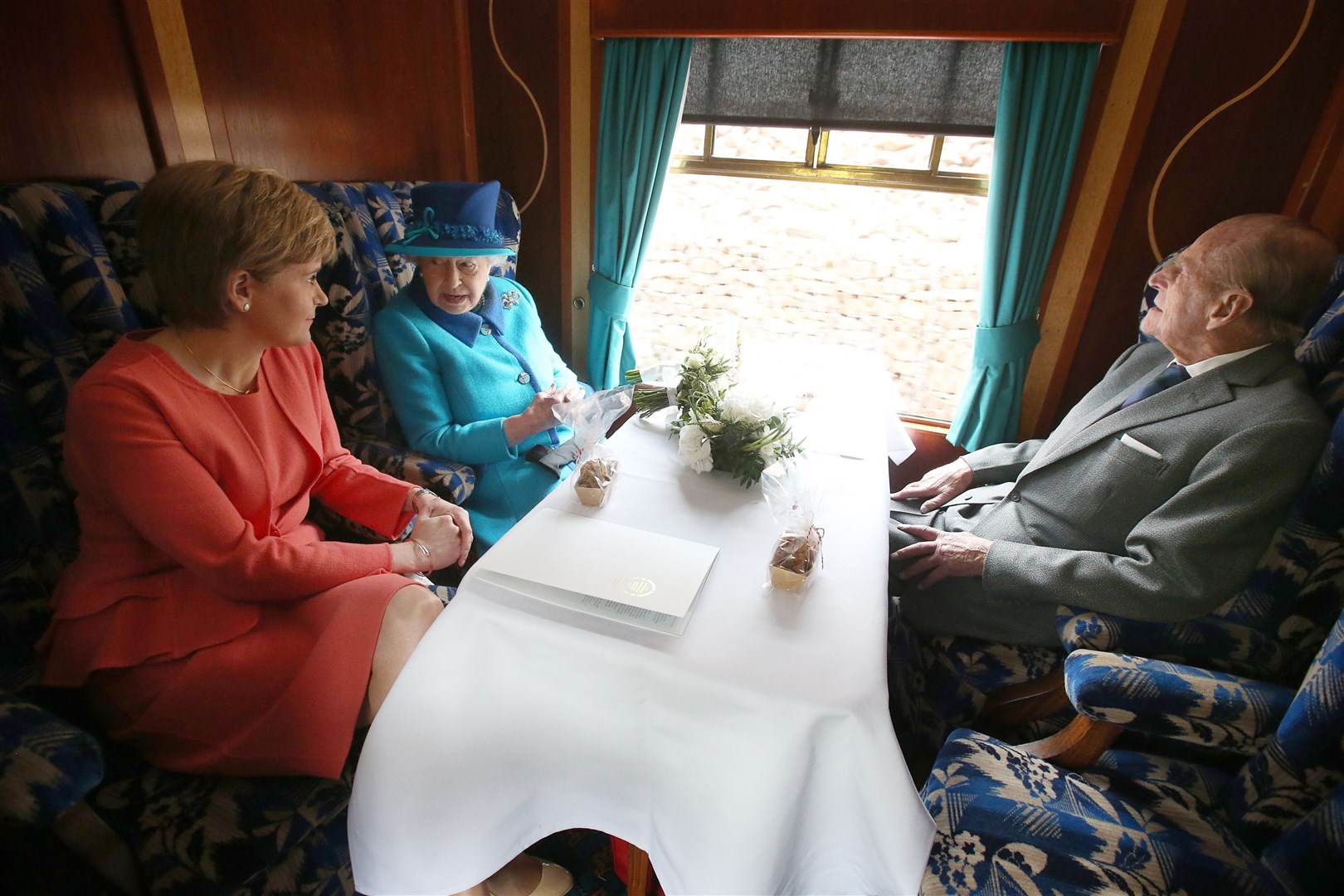 The First Minister took a ride with Queen and Duke of Edinburgh on the day the monarch became Britain’s longest reigning in 2015 (Andrew Milligan/PA)