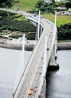 There have been big delays on the Kessock Bridge