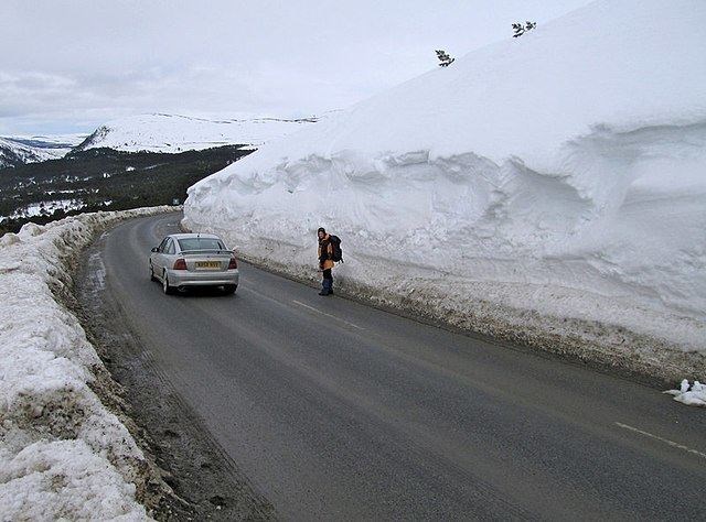 A bumper winter shown the drifts of snow along the Cairngorm ski road. Of course snow will be critical to the success of Cairngorm Mountain for the foreseeable future. Photo: Dave Croker