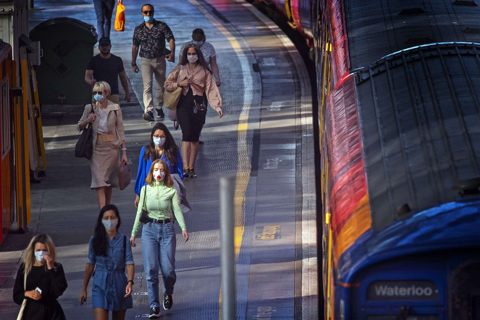 The Government will use a campaign to remind commuters about measures put in place to make their workplace safe from coronavirus (Victoria Jones/PA)