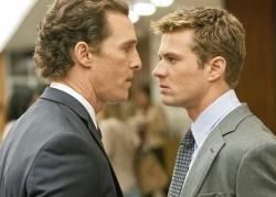 Matthew McConaughey as Mick Haller and Ryan Phillippe as Louis Roulet. Picture: PA Photo/Entertainment In Video