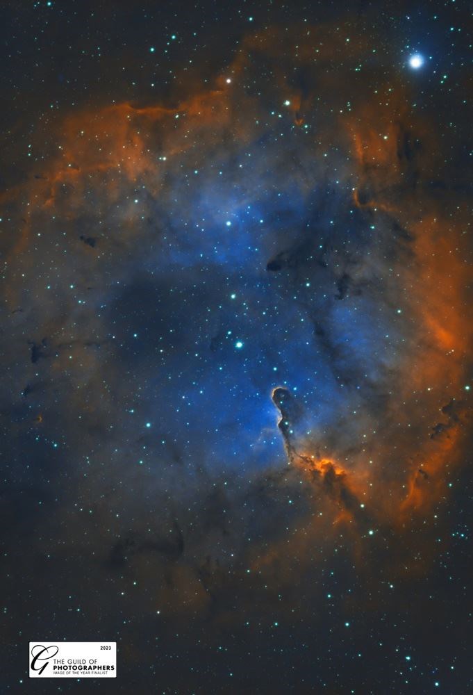 The Elephant's Trunk Nebula is a concentration of interstellar gas and dust within the much larger ionized gas region IC 1396 located in the constellation Cepheus about 2,400 light years away from Earth. All pictures: Graham Hazlegreaves.