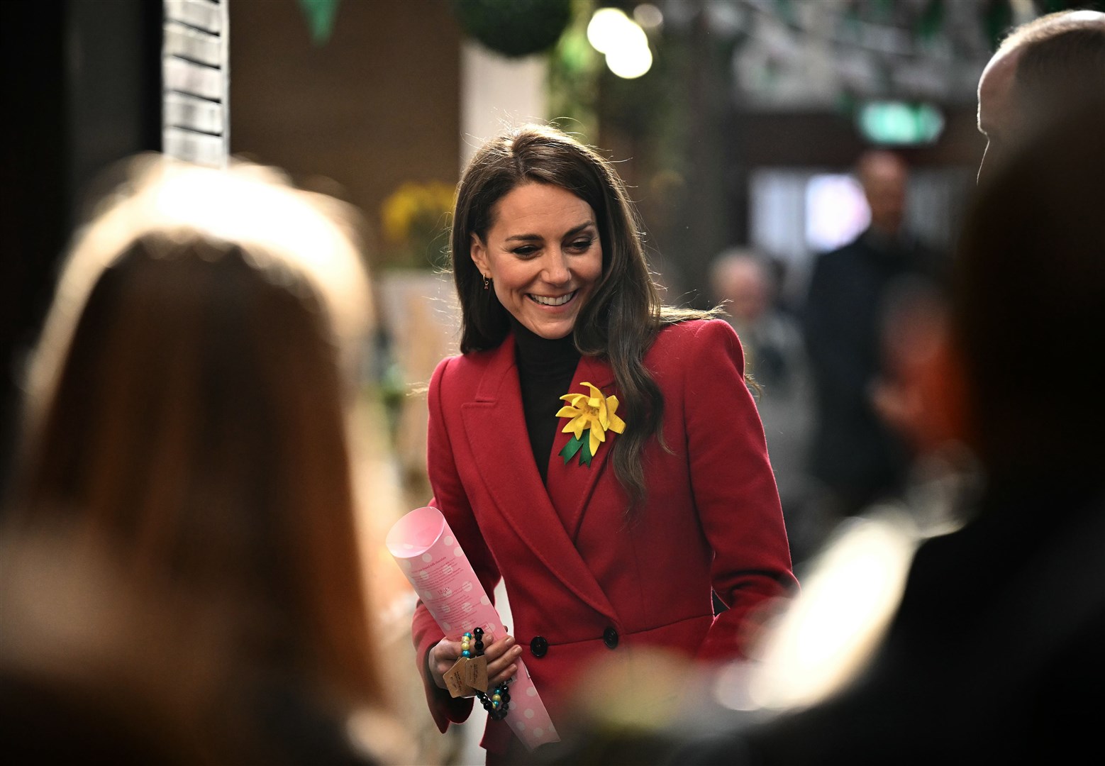 The Princess of Wales during a visit to Pontypridd Market (Ben Stansall/PA)