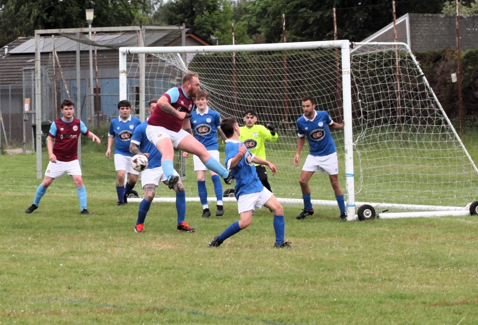 Spot the ball in the Grantown derby.