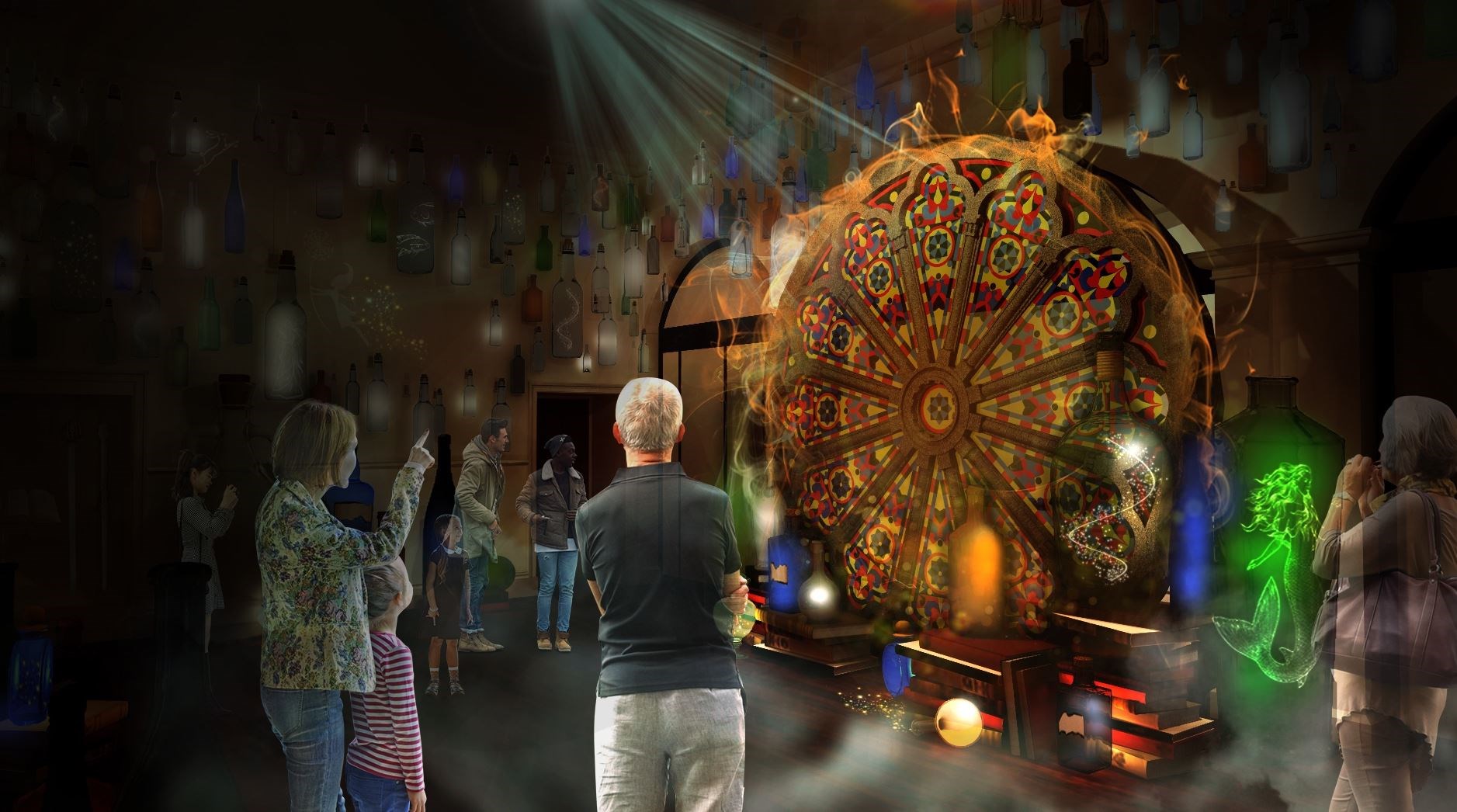 An artist's impression of the Rose Window inside Inverness Castle. Picture: Mather & Co