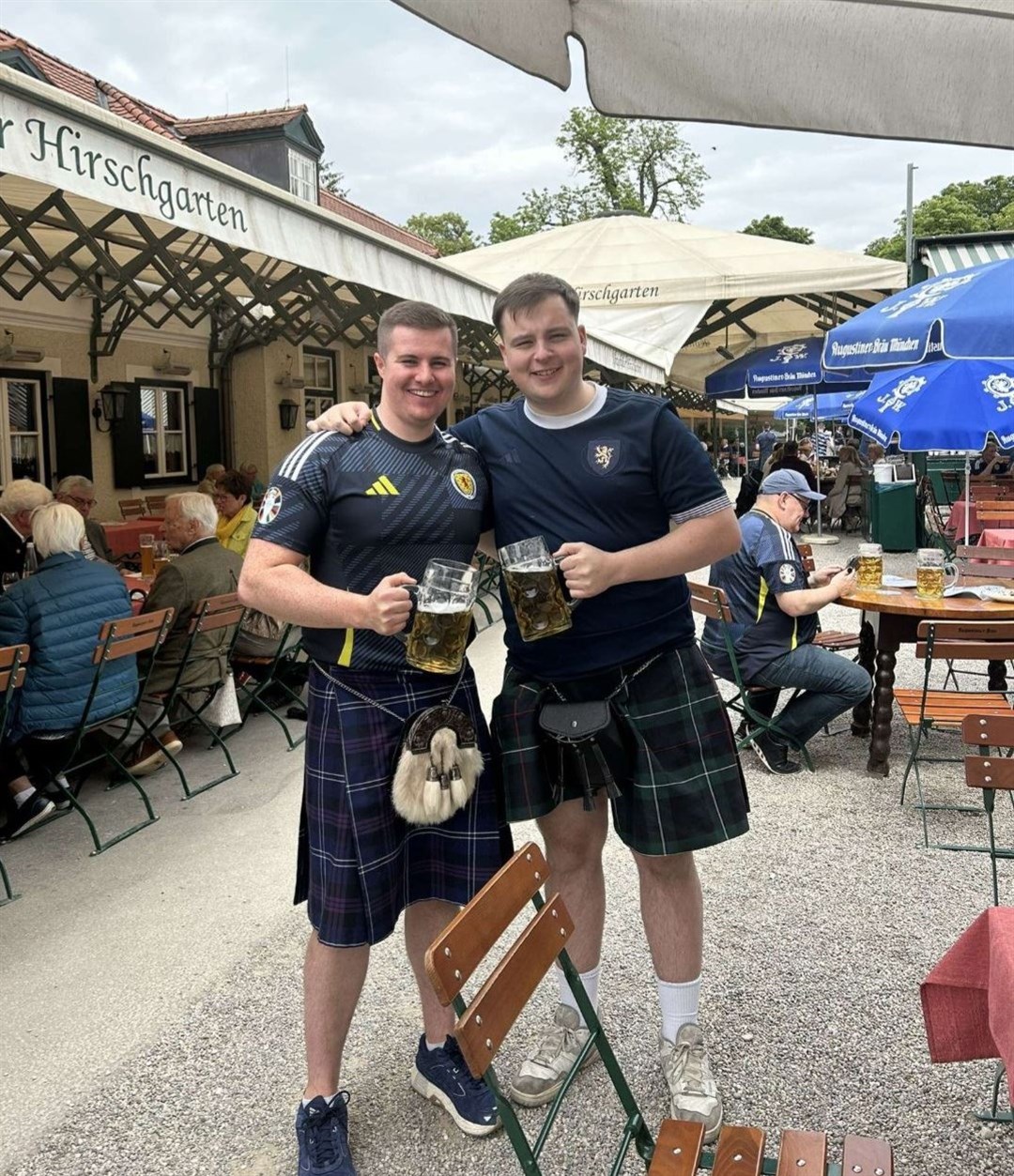 Caley Thistle fan Jack Michael (right) and pal.