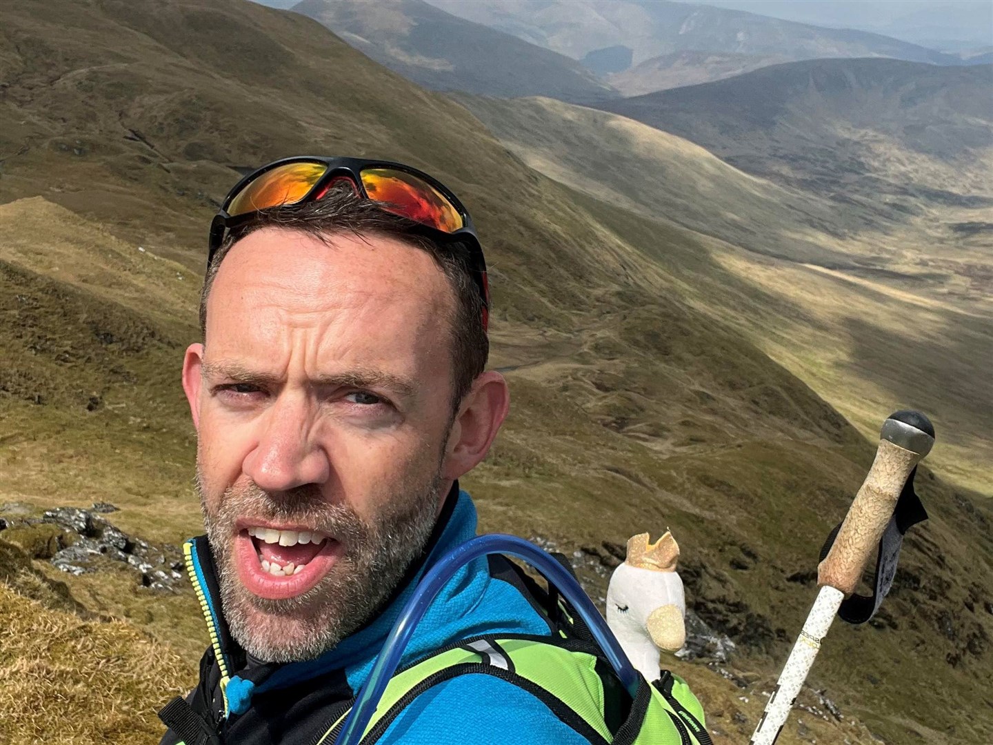 Allan MacRaild hiking.